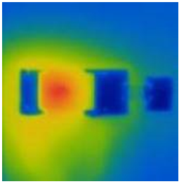 Температура чип-резистора с ТПИ ~105 °С