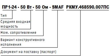 Поглотитель резистивный малой мощности ПР1-24-50 pr1-24-50-1.jpg
