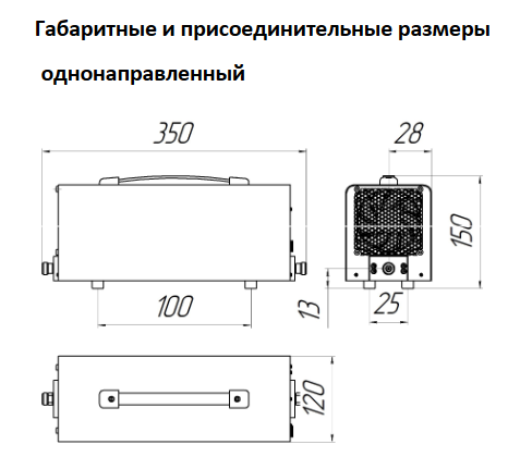 Поглотитель резистивный ПР1-25-1000-1